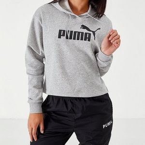 Puma Cropped Hoodie Sweatshirt